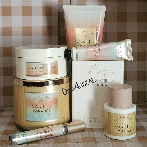 Bath & Body Works VANILLA ROMANCE 1.7 fl oz 6PC Collection Bundle - Picture 1 of 9